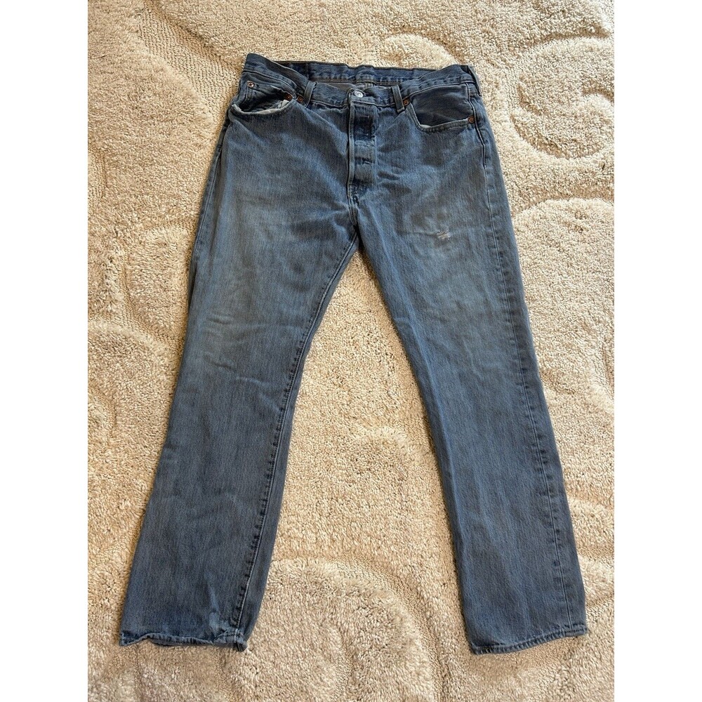 2018 Levi’s 501 Button Fly Original Fit Med Wash Jeans – Men’s W35 L30